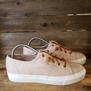 Sperry Sky Sail Sneakers Platform Low Pink Metallic 9.5 M